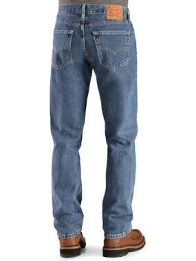 Levi’s 505 Jeans Men’s 33x34 Dark Wash Regular Fit Straight Leg Denim